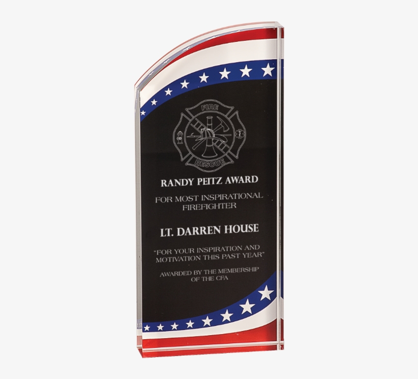 Star & Stripes Marble Rounded Acrylic - Awards Red White And Blue, transparent png download