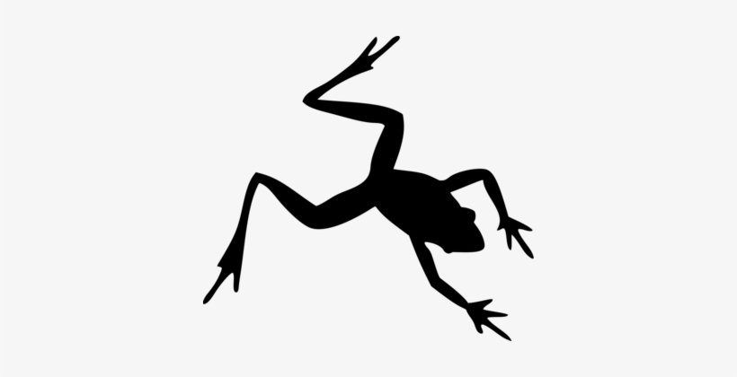 Frog Animal Silhouettes Drawing - Frog Silhouettes, transparent png download