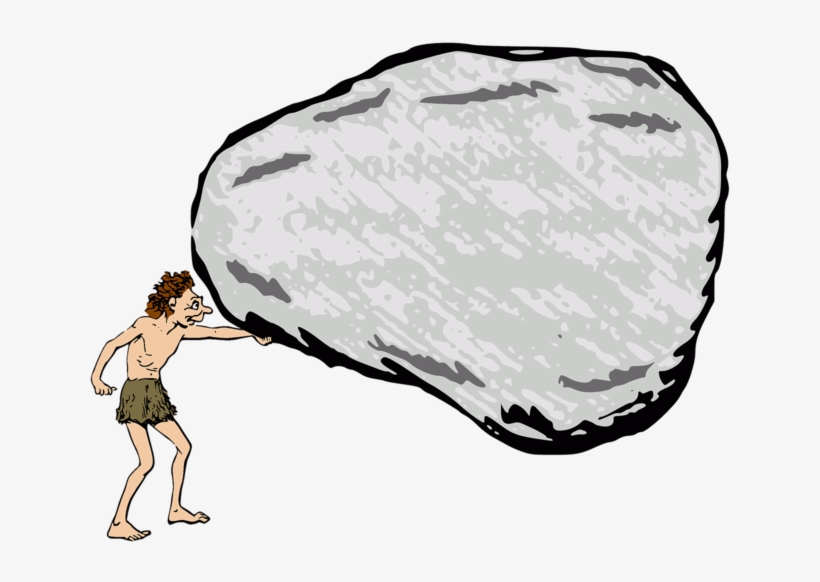 Boulder Caveman Rock - Caveman Rock, transparent png download