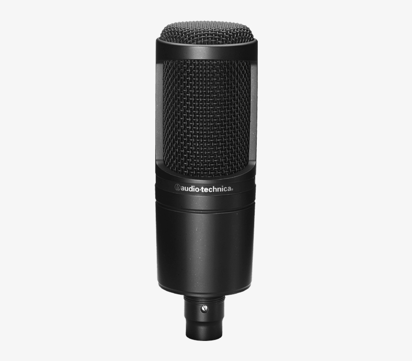 Studio Microphone Png - Audio-technica At2020 - Microphone - Black, transparent png download
