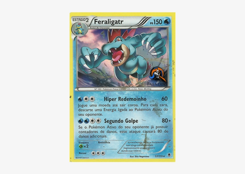 Mais Imagens - Feraligatr - 17/119 - Phf - Holo Rare, transparent png download
