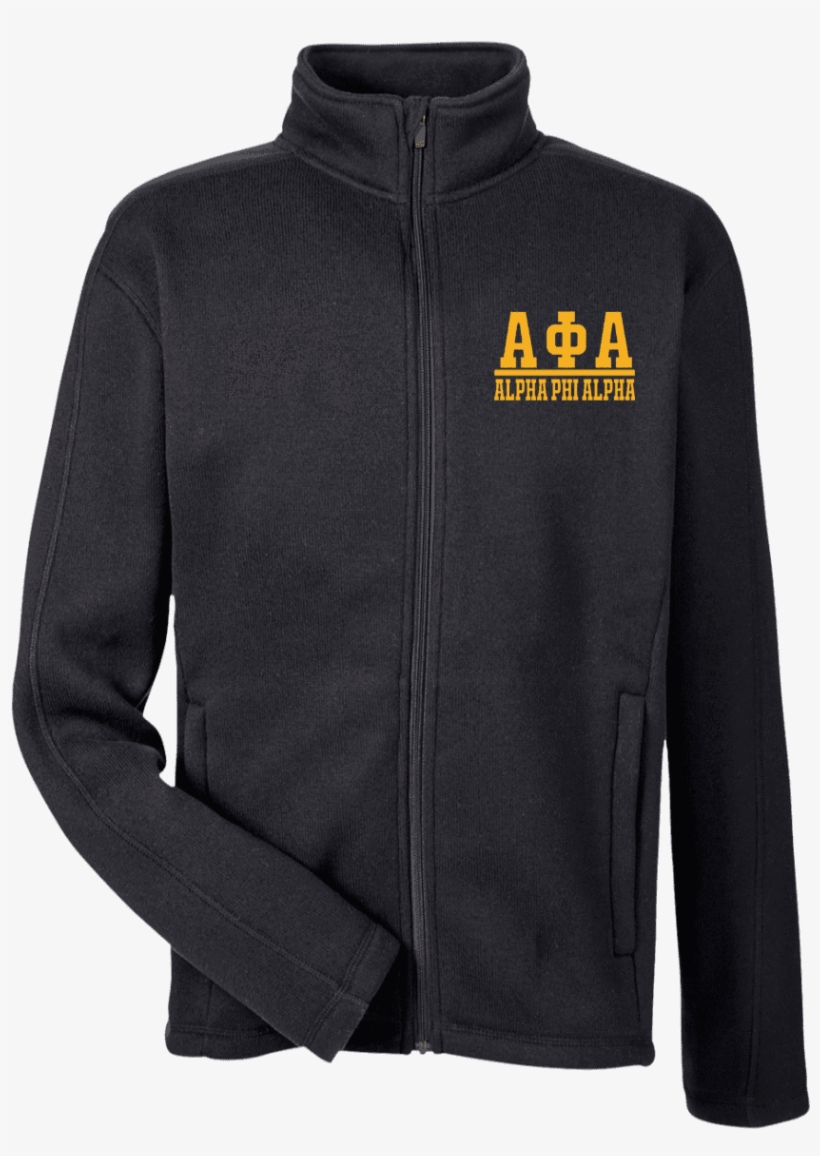 Alpha Phi Alpha Men's Full Zip Sweater Fleece - Polar Fleece, transparent png download