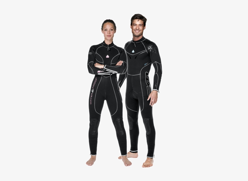 Back Zipper With Stretch Panels • Wave Flex Back Panel - Waterproof W3 3.5 Mm Wetsuit, transparent png download