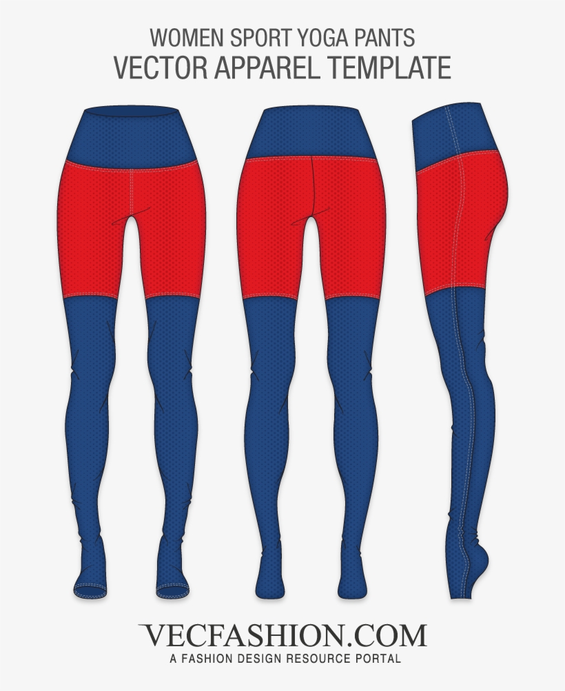 Women Sport Yoga Pants - Mens Dress Shirt Template, transparent png download