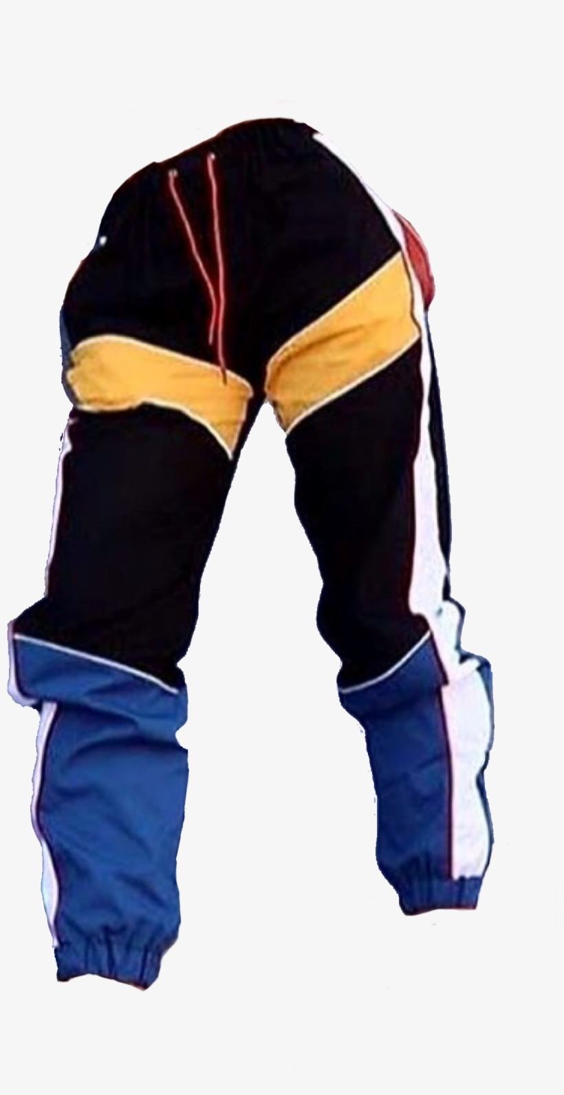 Black Yellow Blue Polyvore Moodboard Filler Pants Outfit - Mood Board, transparent png download