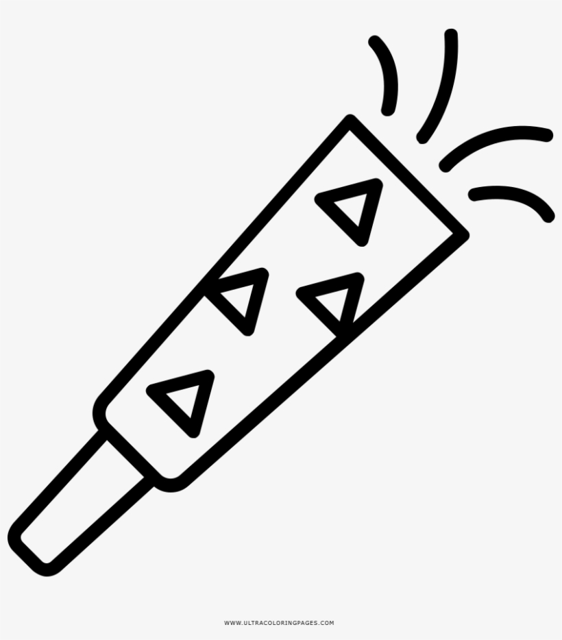 Party Blower Coloring Page - 3.5 Mm Jack Icon, transparent png download