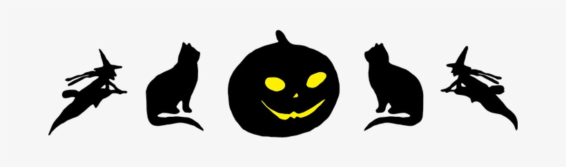 Halloween Silhouettes Pumpkin Jack O Lante - Bí Ngô Halloween Vector, transparent png download