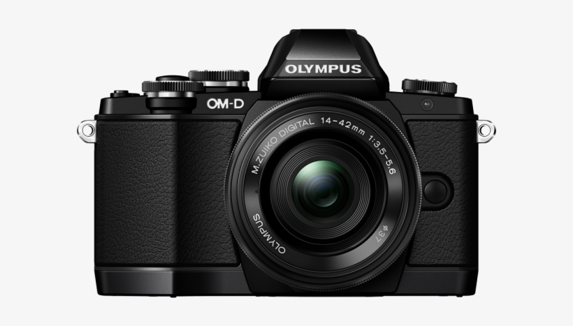 Olympus Om-d E-m10 With 14-42mm Ez Lens (black), transparent png download