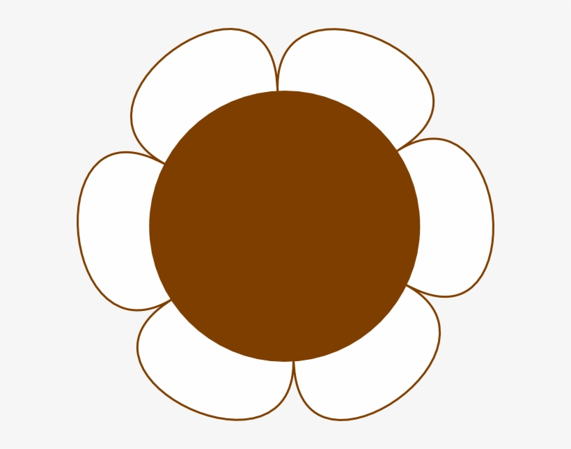 How To Set Use Brown Flower Big Svg Vector, transparent png download