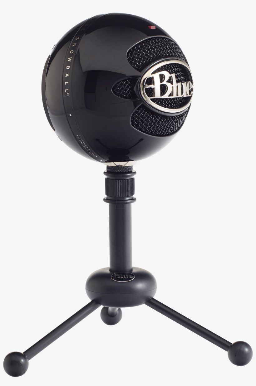 Blue Micro Mikrofon Usb Snowball Glossy Black At Reichelt - Blue Microphones, transparent png download
