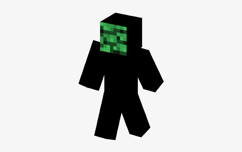 Black Skin Minecraft, transparent png download