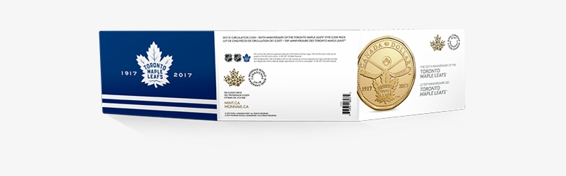 00 Loonie Circulation Coin - Toronto Maple Leafs, transparent png download