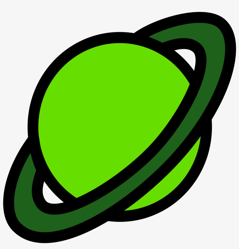 With Rings Green Big Image Png - Blue Planet Clipart, transparent png download