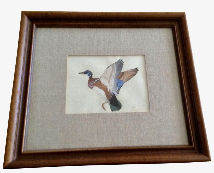 Robert W Wood, Wood Duck Oil Painting On Paper Signed - Oil Painting, transparent png download
