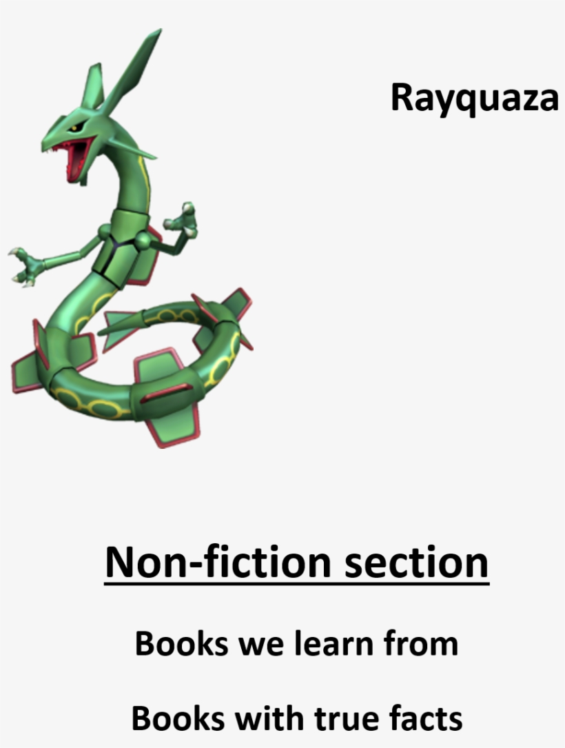 Non-fiction = True Facts - Pokemon Rayquaza, transparent png download