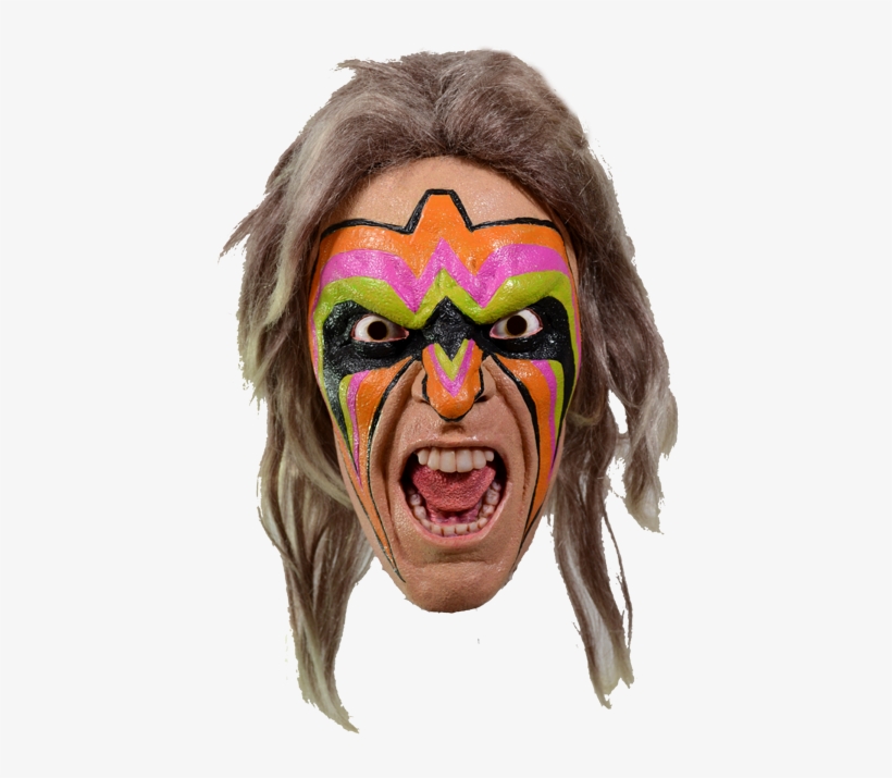 Image Of World Wrestling Entertainment - Wwe Ultimate Warrior Adult Mask, transparent png download