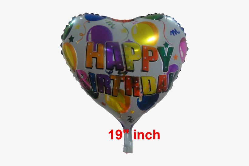 Happy Birthday Heart - Heart Happy Birthday Balloons Png, transparent png download