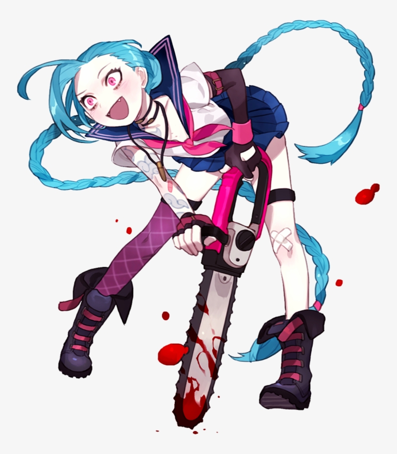 Chainsaw By Doolotruu - School Girl Jinx, transparent png download