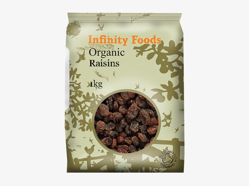 Organic Raisins - Infinity Cacao Nibs - Raw - 125g, transparent png download
