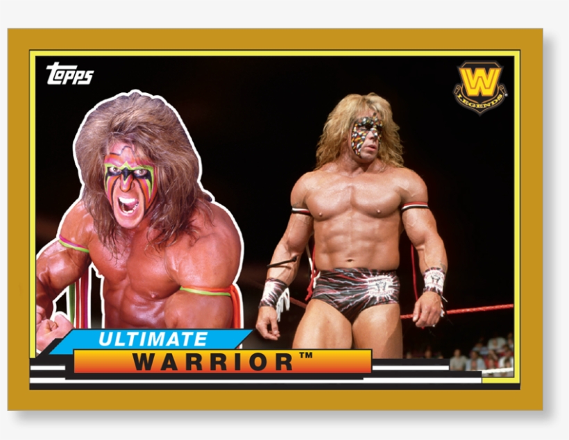2018 Topps Wwe Heritage Ultimate Warrior Big Legends - Print: Ultimate Warrior Action, 10x8in., transparent png download