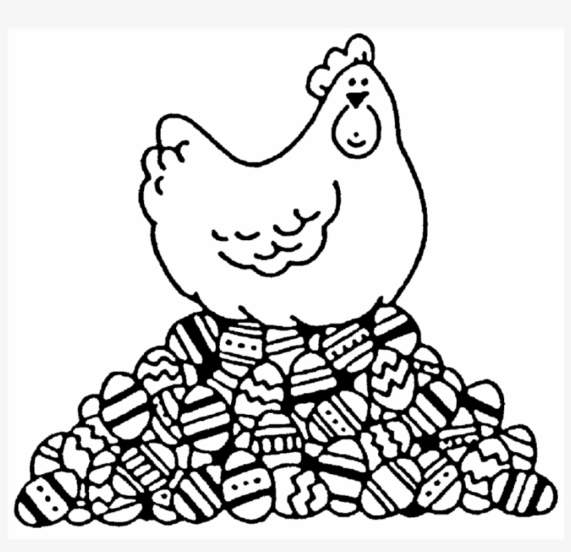 Clip Royalty Free Library Egg Hen Rubber Stamp Craft - Chicken, transparent png download