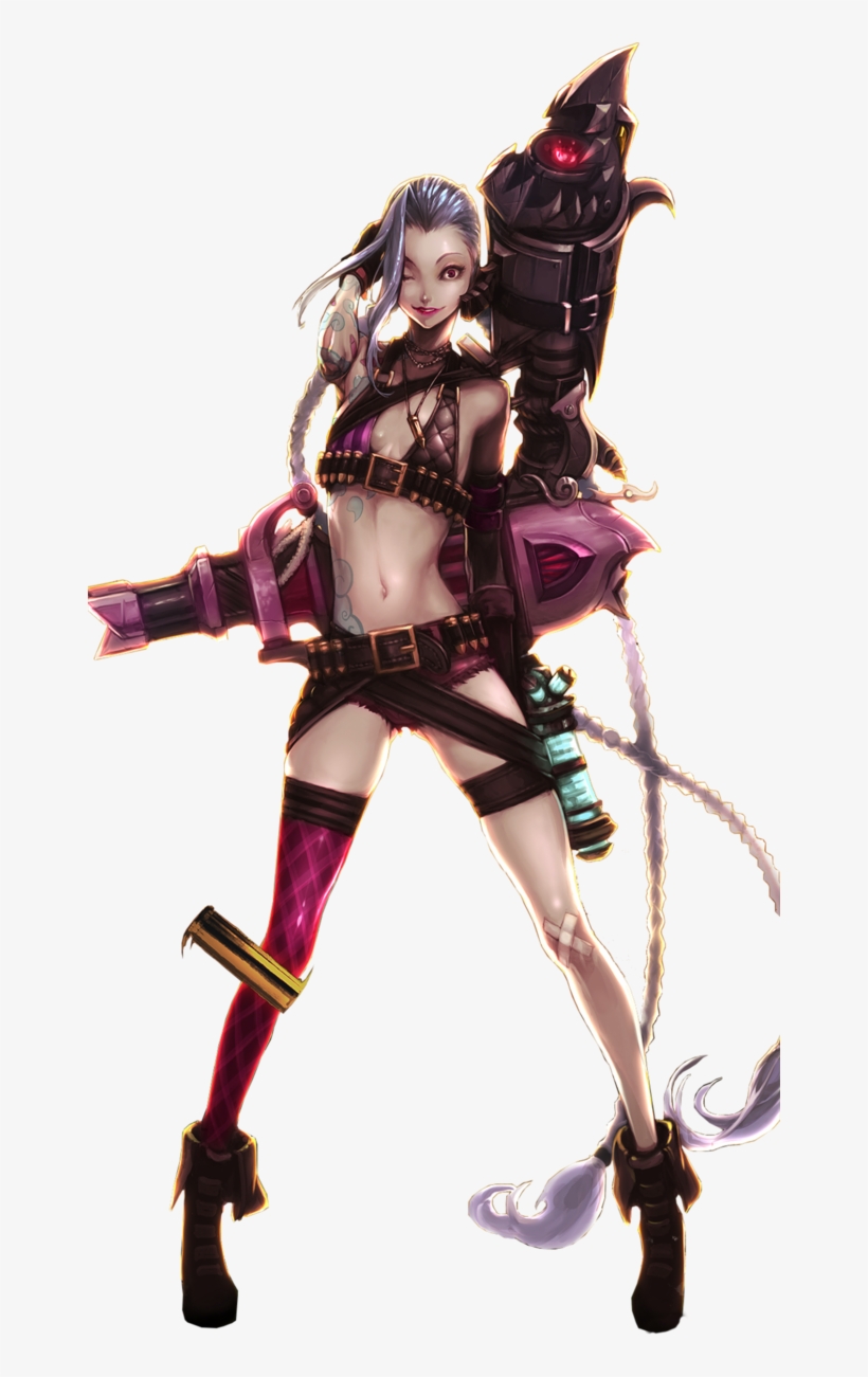 League Of Legends Hintergrund Titled League Of Legends - League Of Legends Jinx Render, transparent png download
