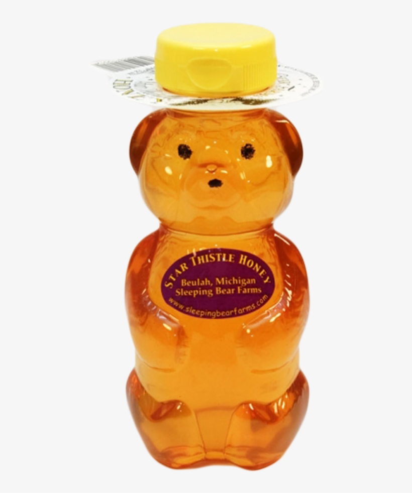 Product Categories Sleeping Bear Farms Star Thistle - Honey Bear Bottle Transparent, transparent png download
