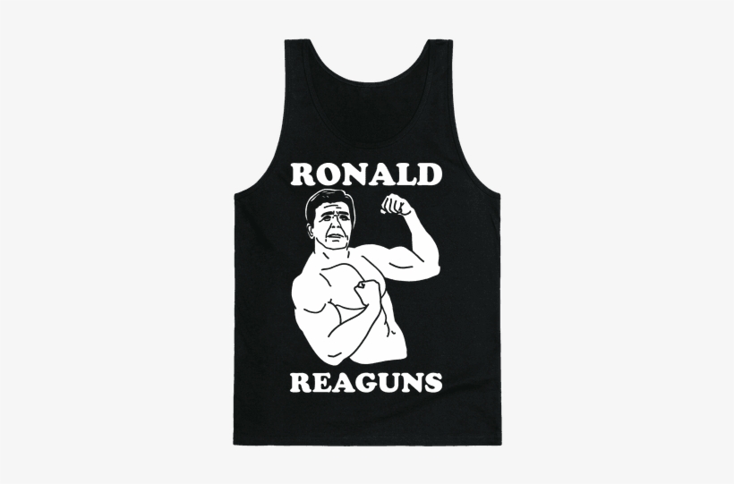 Ronald Reaguns Tank Top - Ronald Reagan Gun Shirt, transparent png download