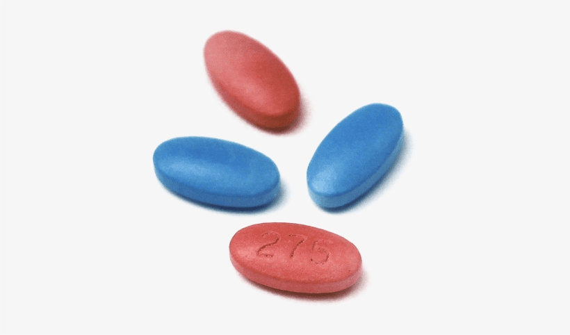 Picture Of Some Red And Blue Pills - Puzzle, transparent png download