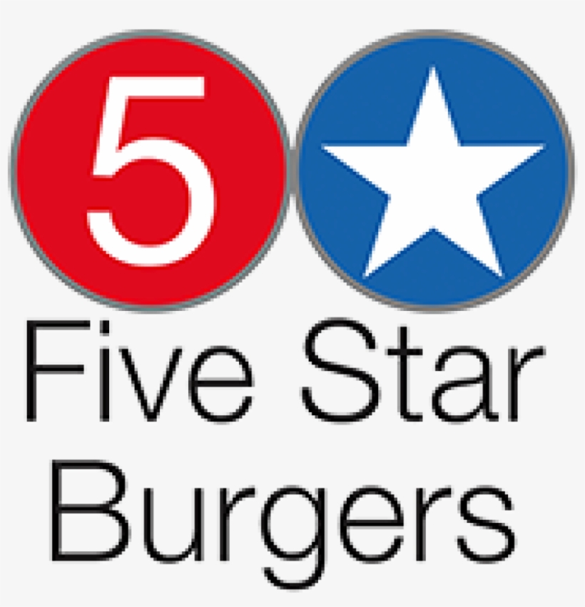 5 Star Burgers Logo, transparent png download