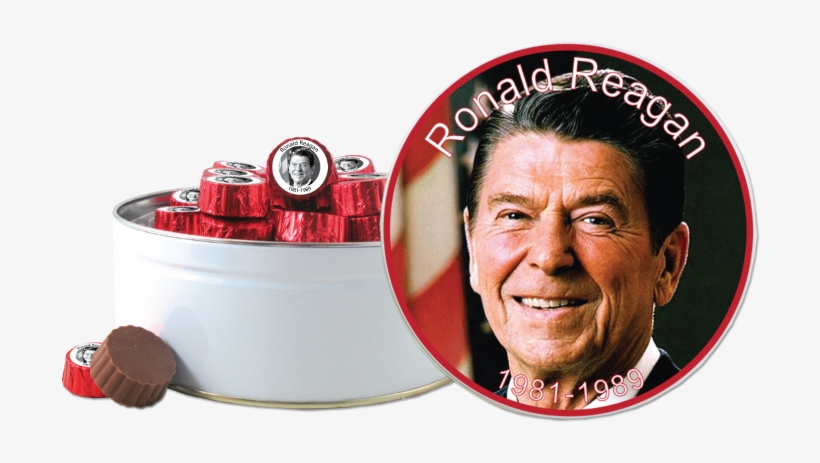 40 Individually Foil Wrapped Red Chocolates With Ronald - Ronald Reagan, transparent png download