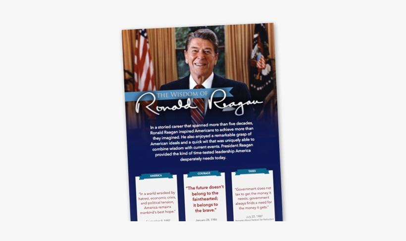 Download The Wisdom Of Ronald Reagan Poster - Ronald Reagan Presidential Library, transparent png download