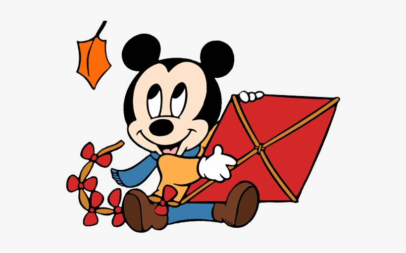 Baby Mickey, Kite - Coloring Book, transparent png download