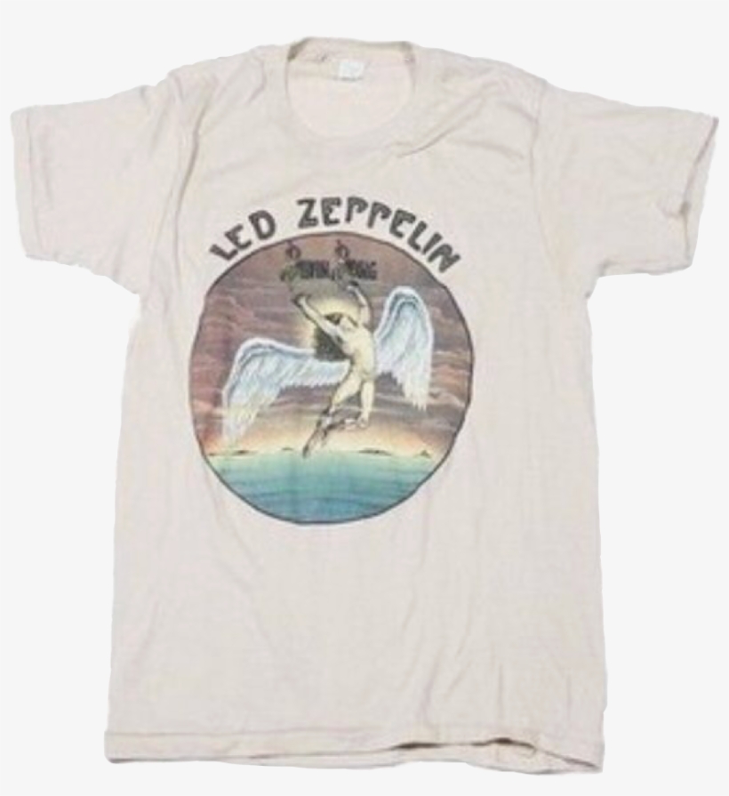 White Off Offwhite Ledzeppelin Led Zeppelin Rainbow - Vintage Led Zeppelin Swan Song Shirt, transparent png download