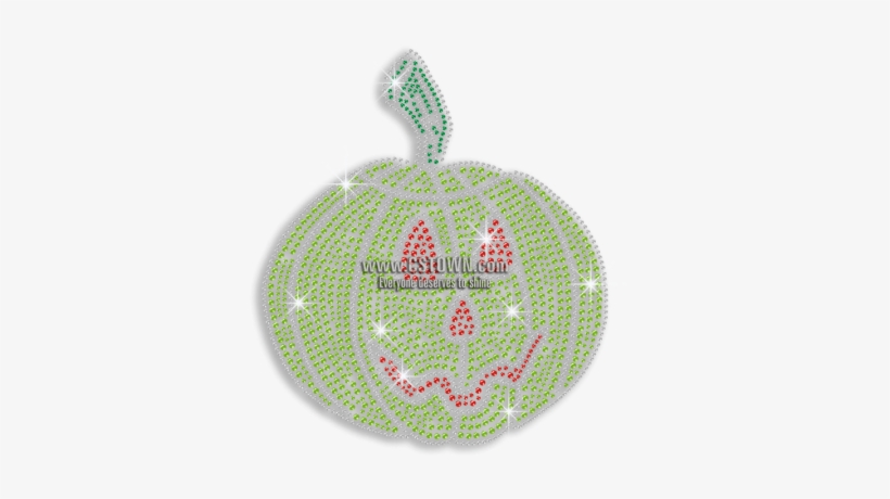 Cute Pumpkin Light Iron-on Rhinestone Transfer - Pumpkin, transparent png download