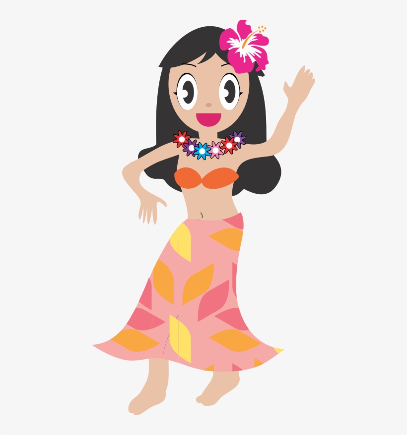 Hula Cuisine Of Hawaii Dance Ukulele イラスト ハワイアン Full Size Png Download Seekpng