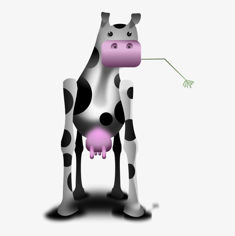 Free Vector Odd Cow - Clipart Weird Cow, transparent png download