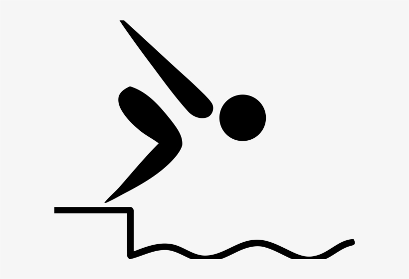Diving Swimming Free On Dumielauxepices Net Swimmer - Olympic Pictogram Swimming, transparent png download