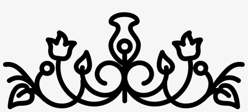 Flower Bells With Vines Design Comments - Boder Sesight Icon Png, transparent png download