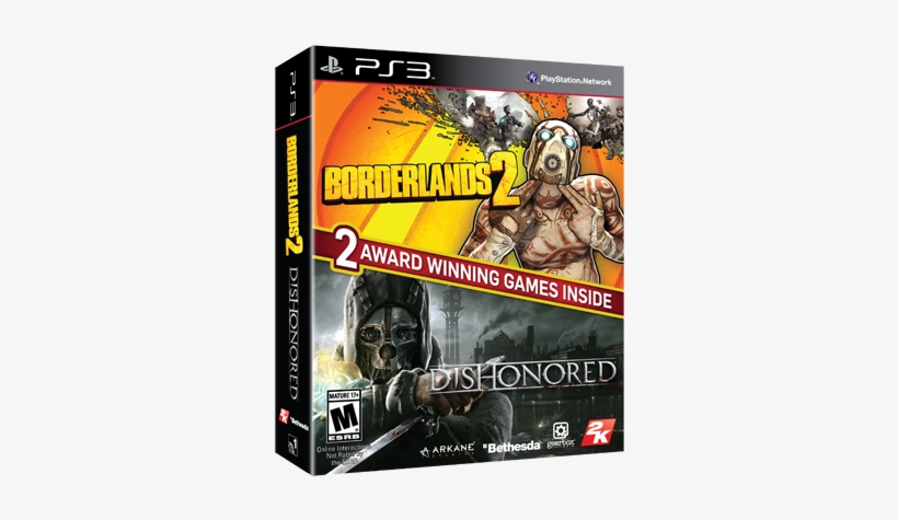 Dishonored And Borderlands 2 Bundle - Borderlands 2 With Dishonored Bundle [ps3 Game], transparent png download