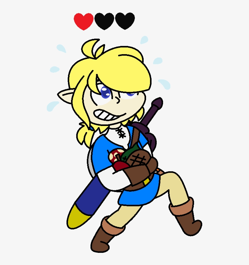 Breath Of The Wild In A Nutshell - Cartoon, transparent png download