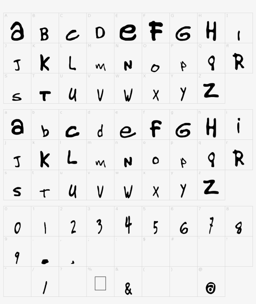 Font Characters - Gorillaz Font, transparent png download