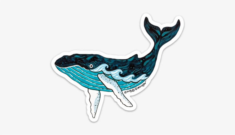 A Whimsical, Playful, Detailed Blue Humpback Whale, transparent png download