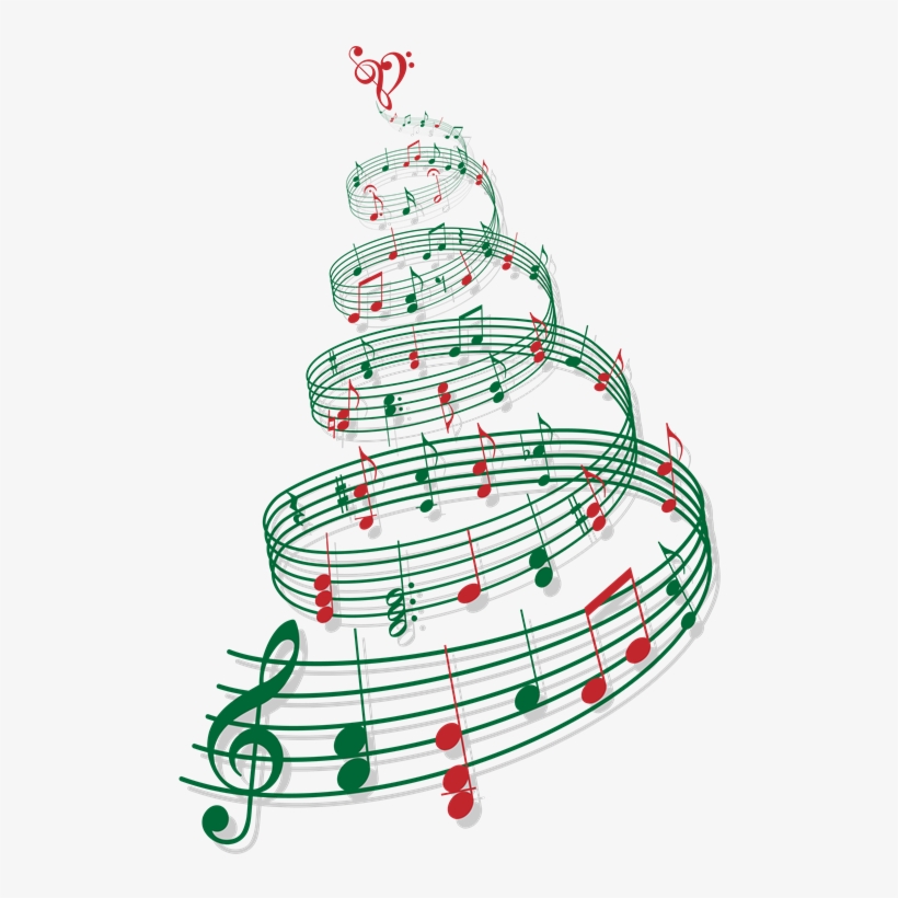 Svg Download Merry From All Star Financial Tree Red - Musical Notes Christmas, transparent png download