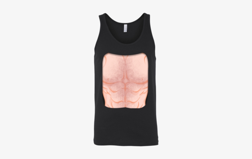 Chest Hair Abs Singlet - Active Tank, transparent png download