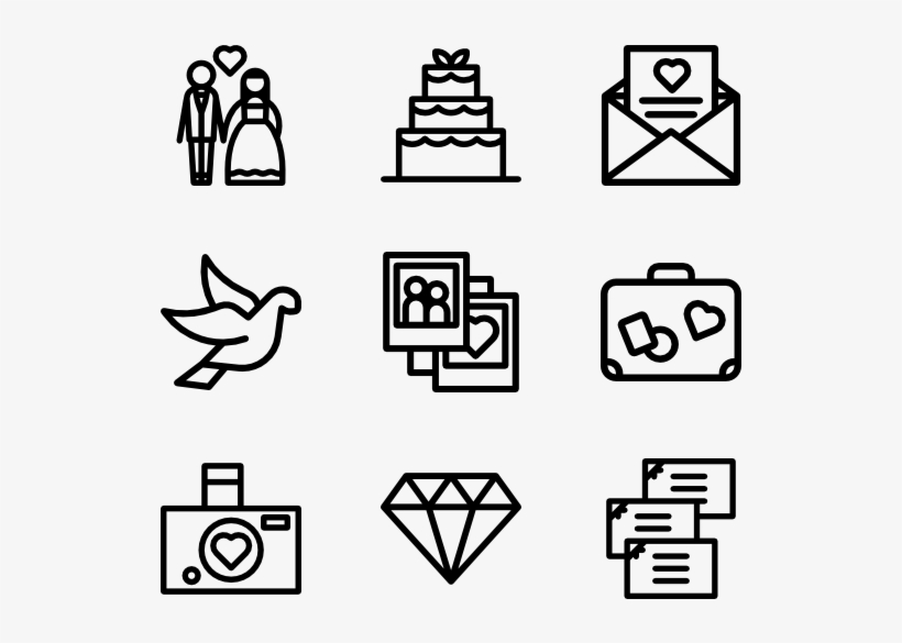 Wedding And Love - Logistic Icons, transparent png download