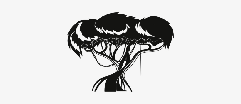 Jungle Tree Drawing At Getdrawings - Drawing Of A Jungle Trees, transparent png download