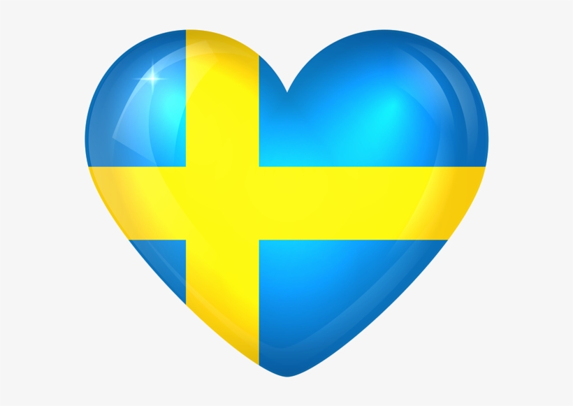 Sweden Large Heart Flag Sweden Flag, Queen Nefertiti, - Sweden Flag In A Heart, transparent png download