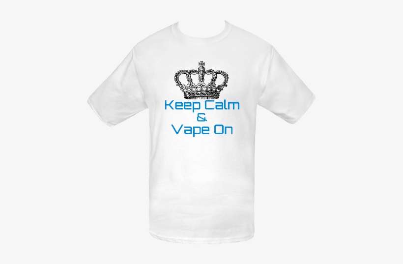 Keep Calm & Vape On Vintage Crown T-shirt White $10 - 3drose Dc_99331_1 Vintage Keep Calm And Carry, transparent png download
