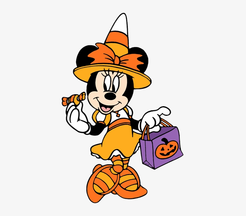 Minnie Halloween Clipart - Minnie Mouse Halloween Clipart, transparent png download